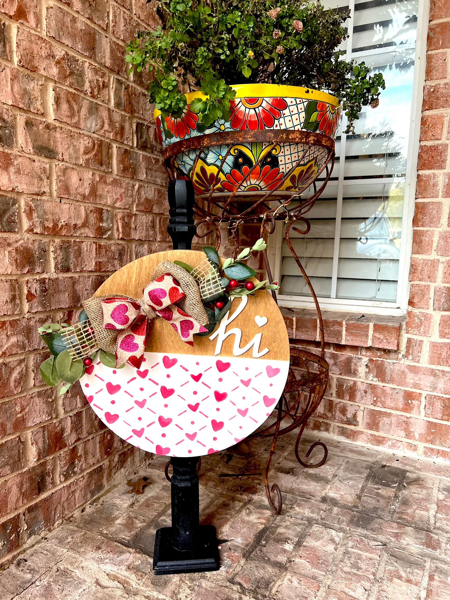 14 Inch Door Hanger White Valentine